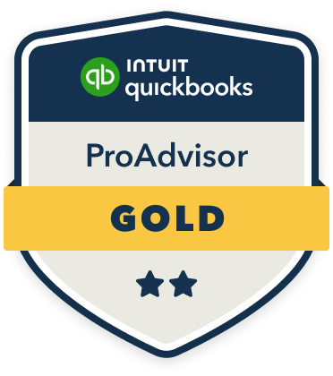 QuickBooks Online Gold ProAdvisor Badge.