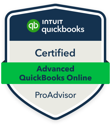 Advanced QuickBooks Online ProAdvisor Certification Badge.